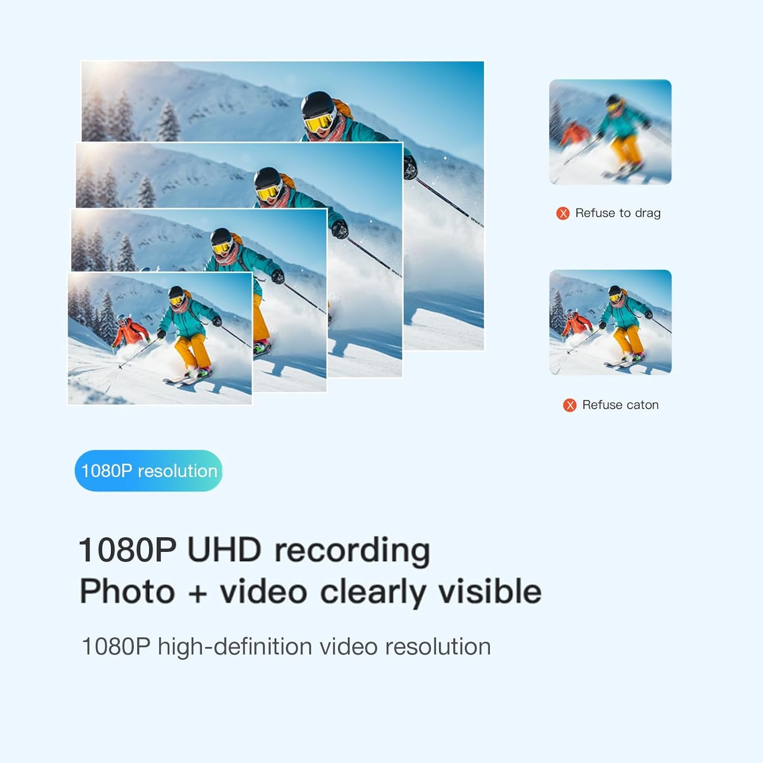 H7 64GB 1080P Thumb Action Camera, Mini Body Cameras, Wearable Pocket Vlogging Camera with Magnetic Lanyard, Small Portable Body Cam Helmet Cam for Work, Cycling, Travel, Pet Walking